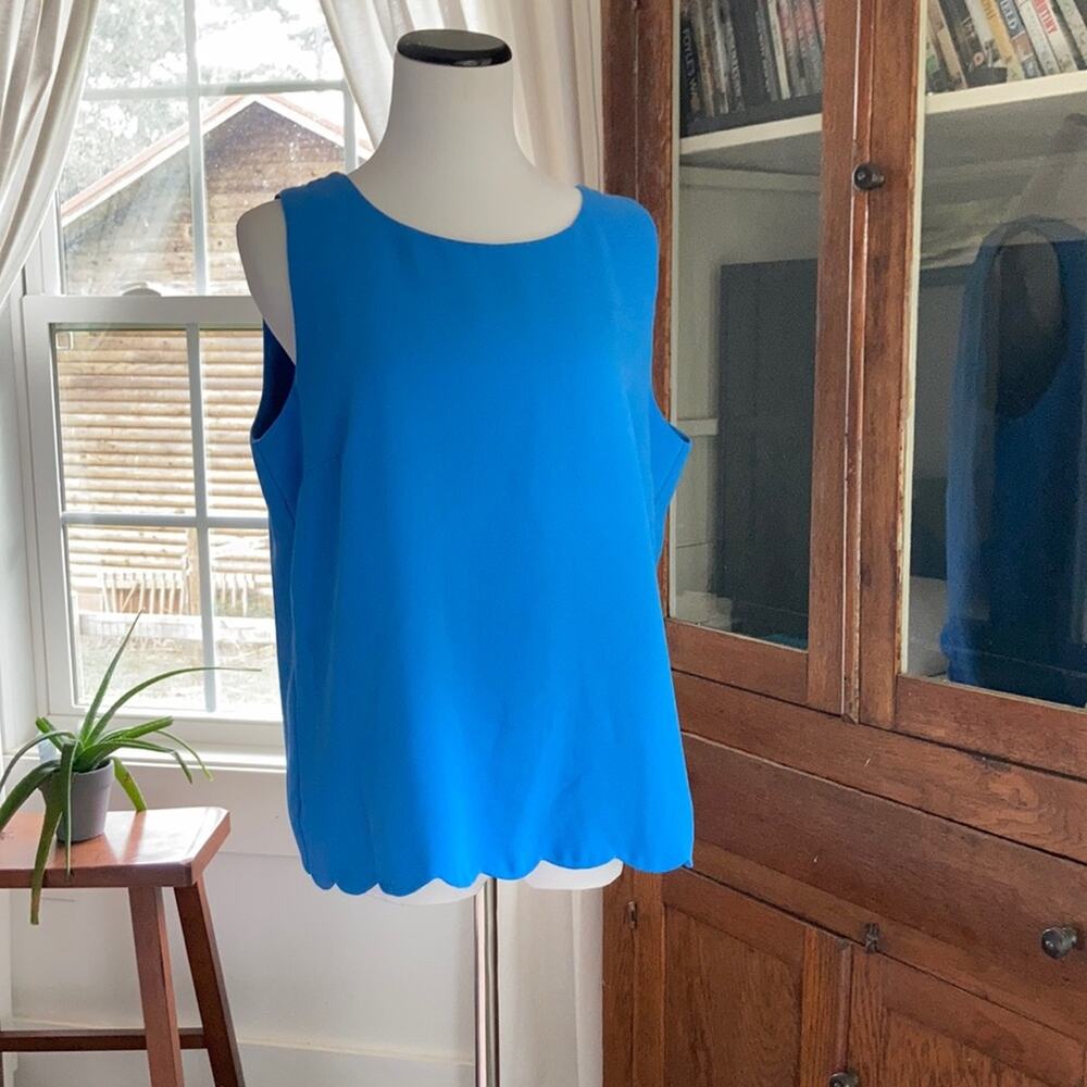 J. Crew Light Blue Sleeveless Pullover, Size M